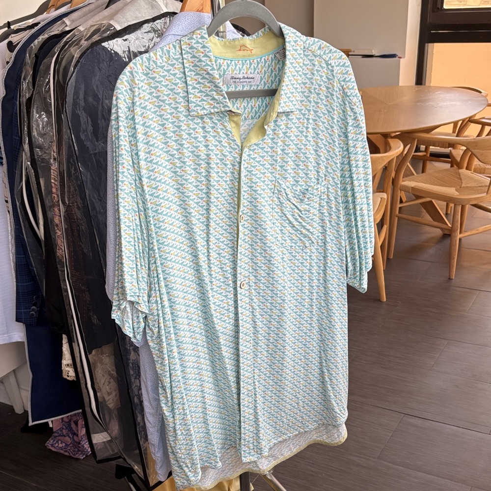 Tommy Bahama Geometric Short-Sleeve Button-Up Shirt